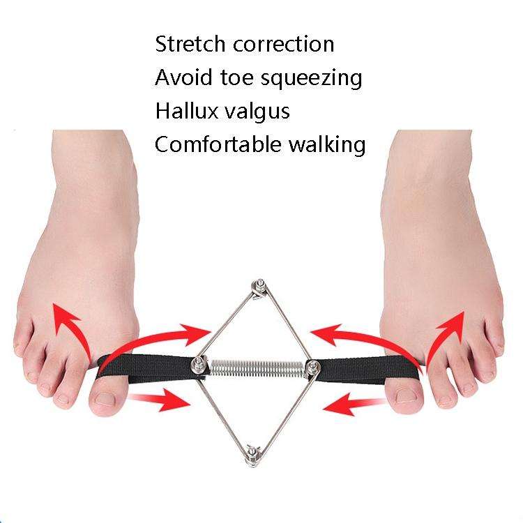 Toe Corrector Hallux Exercise Stretching Tensioner(Black)