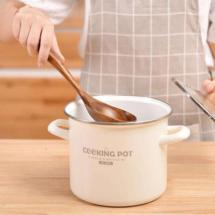 Non-Stick Pot Wood Spoon Teak Scoop Tableware Small Spoon