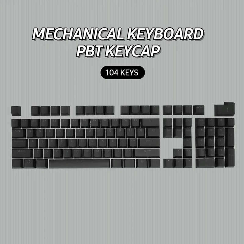 HXSJ P9 104 Keys PBT Color Mechanical Keyboard Keycaps(Purple)