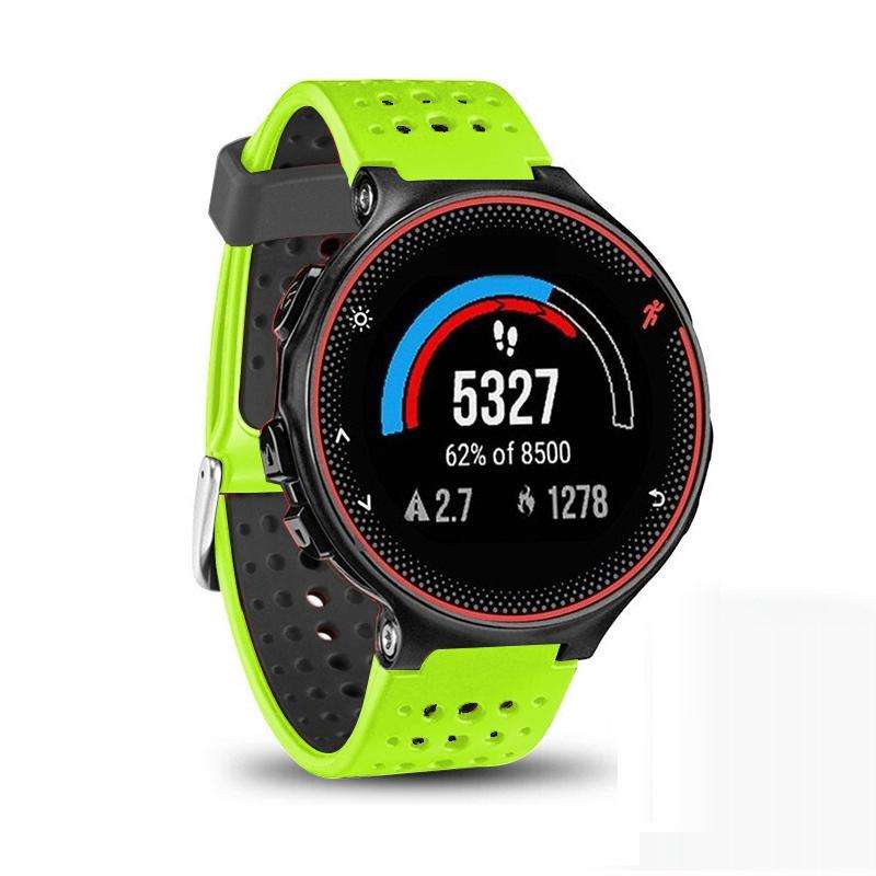 For Garmin Forerunner 235 Two-color Watch Band(Green Black)