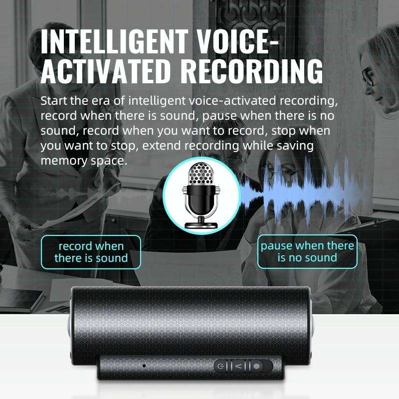 Q76 Smart HD Noise Reduction Voice Control Strong Magnetic Recording Pen, Capacity:8GB(Black)