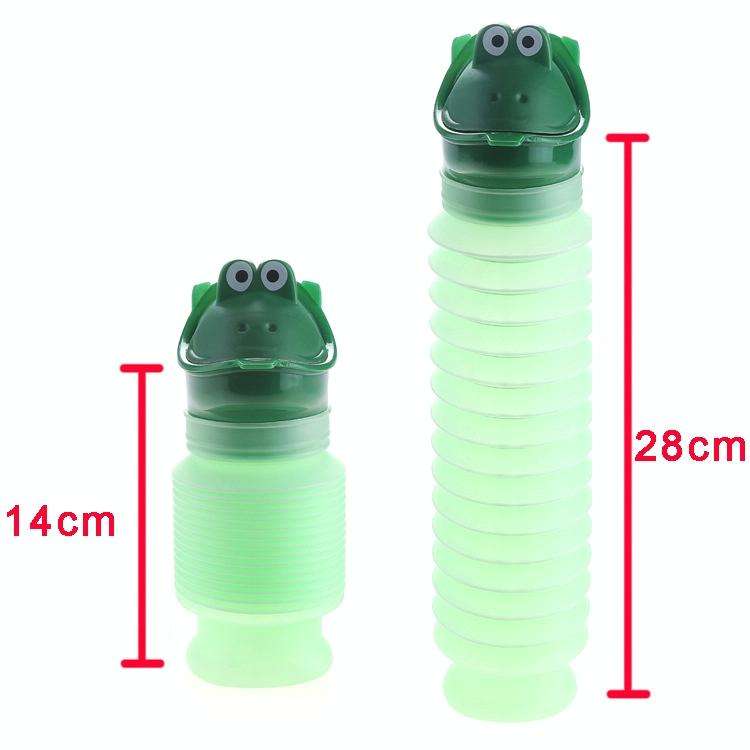 Portable Child Adult Car Outdoor Emergency Urinal(Green Frog)