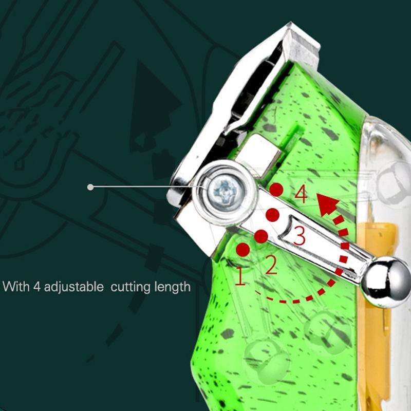 WMARK NG-408 Transparent Wireless LED Display Hair Clipper, EU Plug