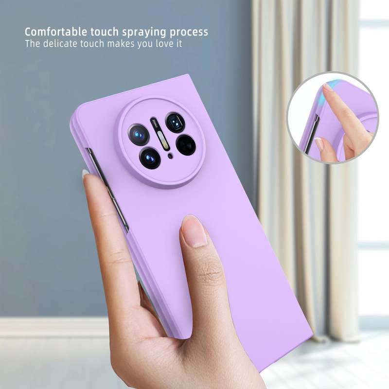 For Huawei Mate X3 Oil-sprayed Integrated Phone Case(Purple)