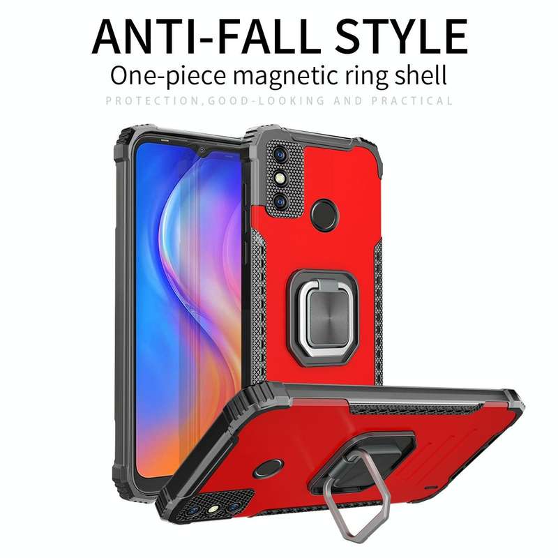 For Tecno Spark 6 Go Fierce Warrior Series Armor All-inclusive Shockproof Aluminum Alloy + TPU Pr...