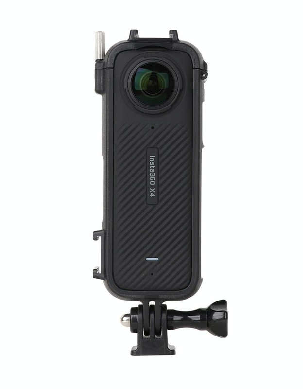 For Insta360 X4 Cold Shoe ABS Plastic Protective Frame with Adapter Mount & Screw (Black)