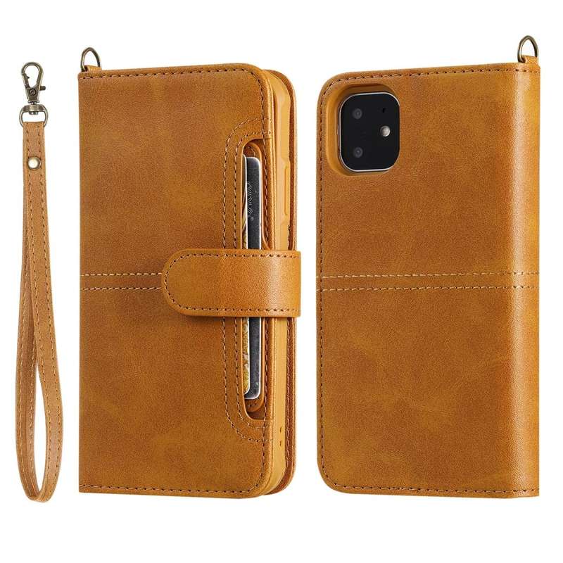 For iPhone 11 Multifunctional Detachable Magnetic Horizontal Flip Leather Case with Card Slots & ...