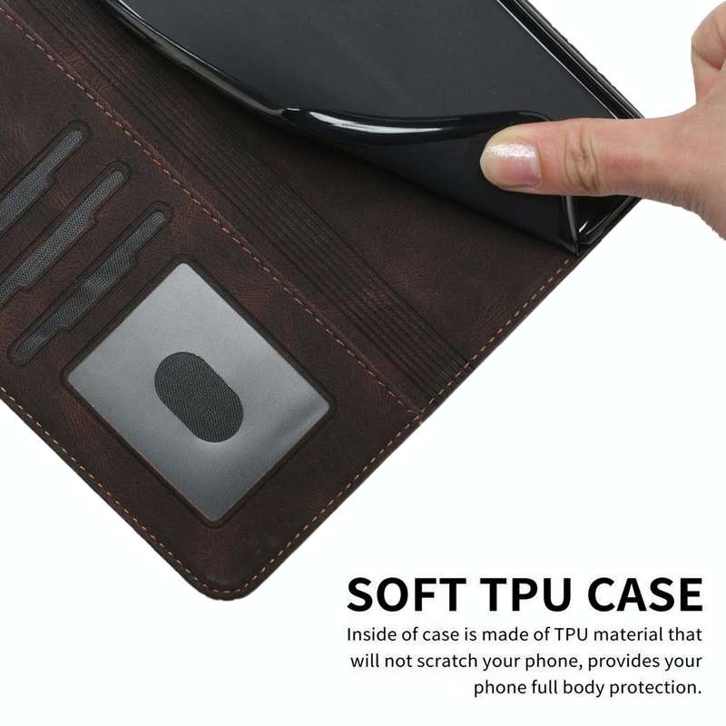 For vivo V30 5G Global/V30 Pro 5G Global Cubic Skin Feel Flip Leather Phone Case(Brown)