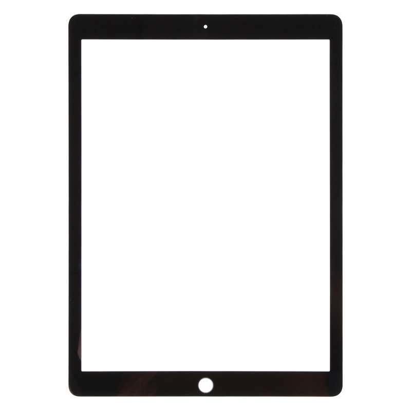For iPad Pro 12.9 2017 Front Screen Outer Glass Lens with OCA Optically Clear Adhesive(Black)