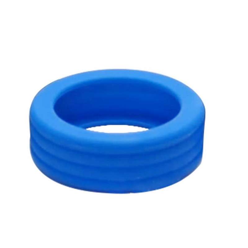 8pcs /Set Silicone Luggage Wheels Cover Protector Silent Anti Wear Caster Shoes(Blue)
