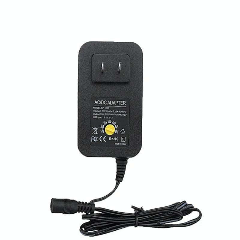 3V 4.5V 5V 6V 7.5V 9V 12V 2A 2.5A AC DC Adapter Adjustable Power Adapter Universal Charger Power ...
