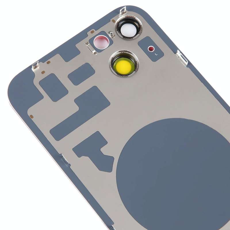 Glass Battery Back Cover with Holder for iPhone 14 Plus(Red)