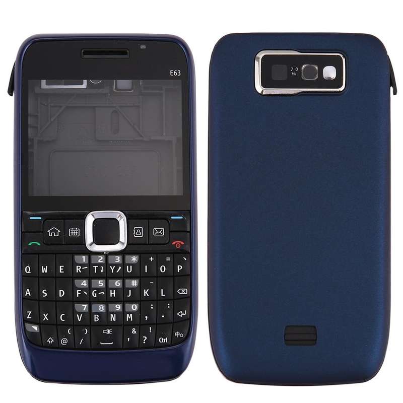 Full Housing Cover (Front Cover + Middle Frame Bezel + Battery Back Cover + Keyboard) for Nokia E...