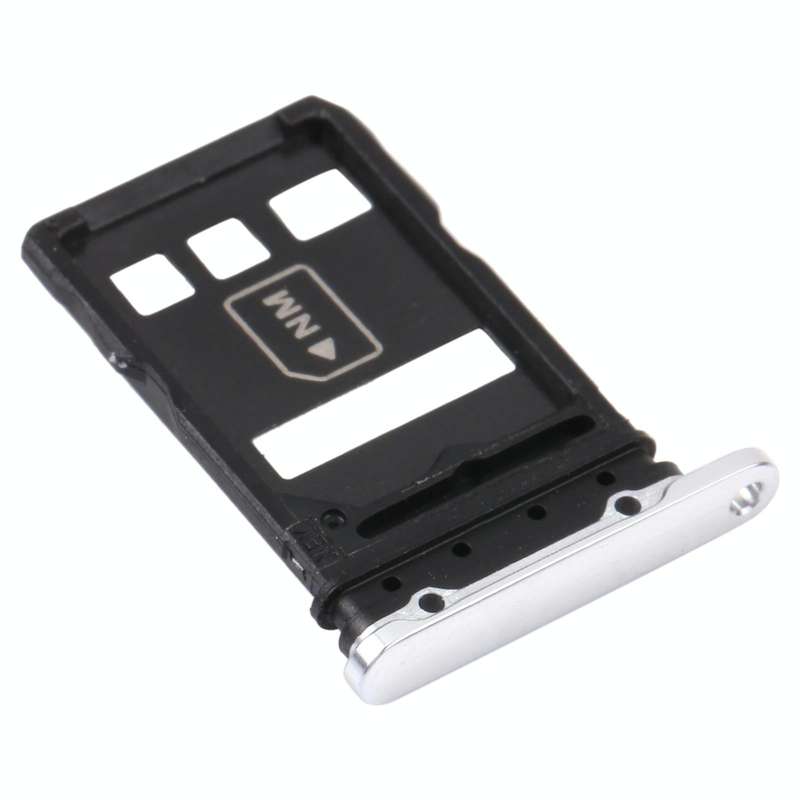 SIM Card Tray + NM Card Tray for Huawei P40 Pro+ (Silver)