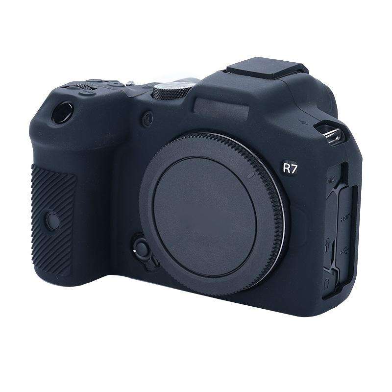 For Canon EOS R7 Soft Silicone Protective Case (Black)