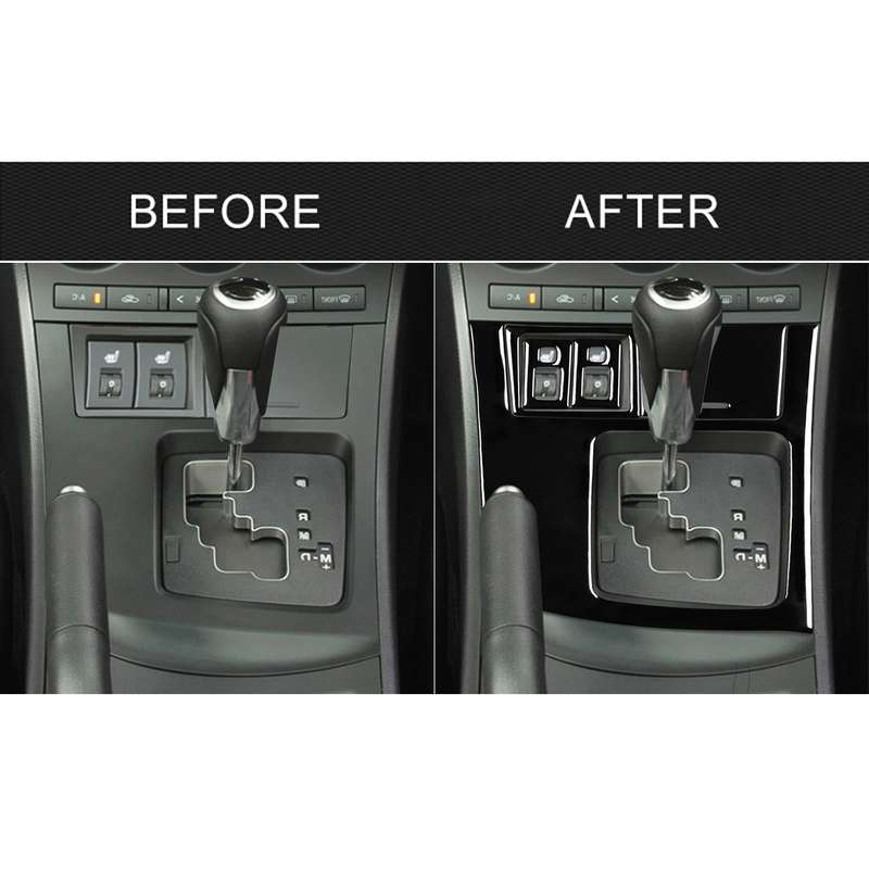 For Mazda 3 Axela 2010-2013 5 in 1 Car Gear Frame Set B Decorative Sticker, Right Drive