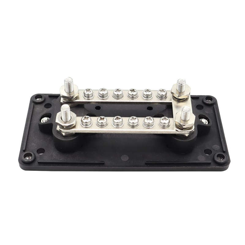 CP-3087-01 100A 48V 12-way M6 Terminal Busbar(Black)