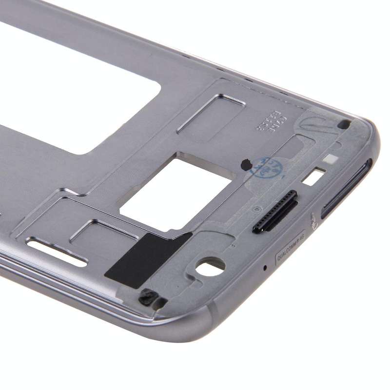 For Galaxy S7 Edge / G935 Front Housing LCD Frame Bezel Plate (Grey)
