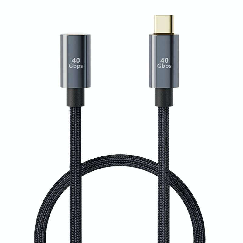 USB4.0 40Gbps Type-C Male to Female Extension Cable, Length:0.5m