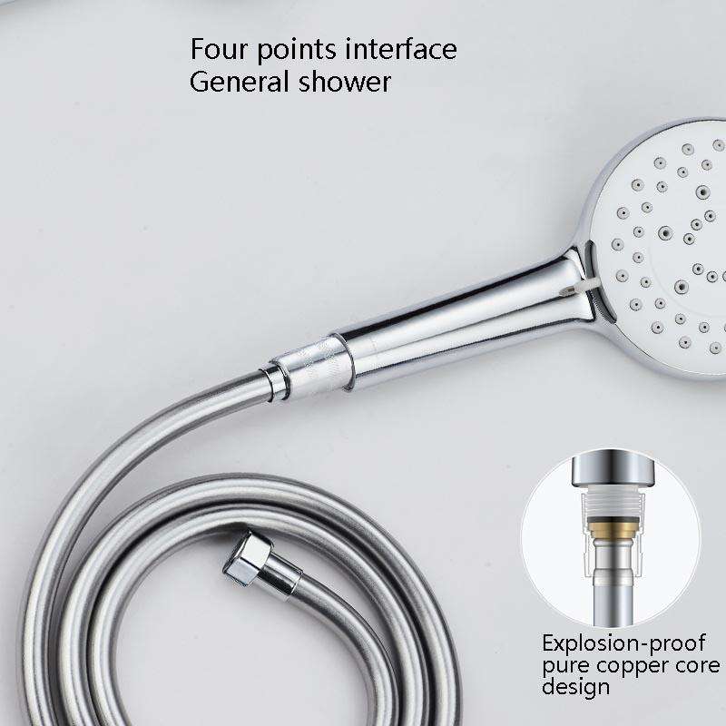 Shower Hose Water Heater Rain Shower Bathroom Stainless Steel Shower PVC Nozzle Hose, Specificati...