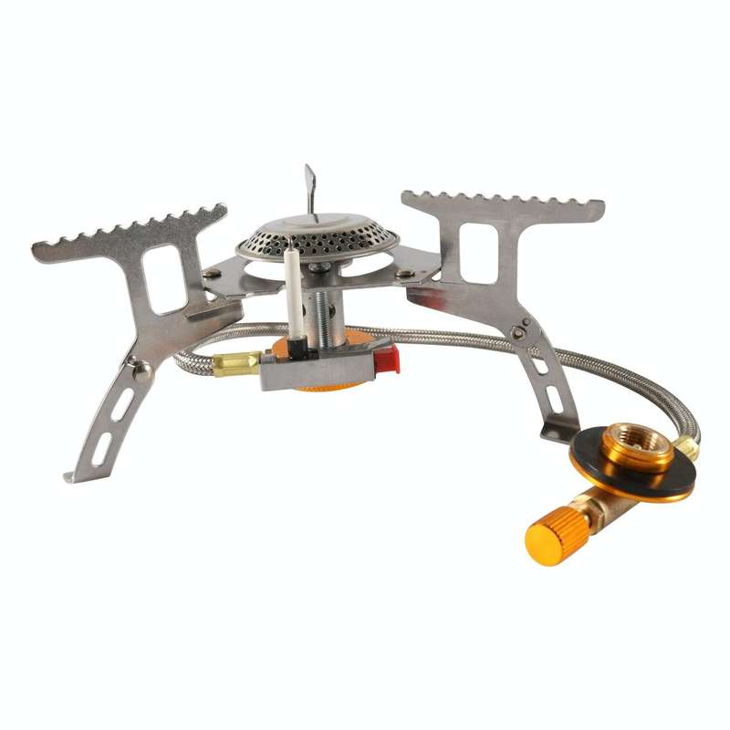 A6625-02 Portable Gas Stove Outdoor Split Burner with Lighter