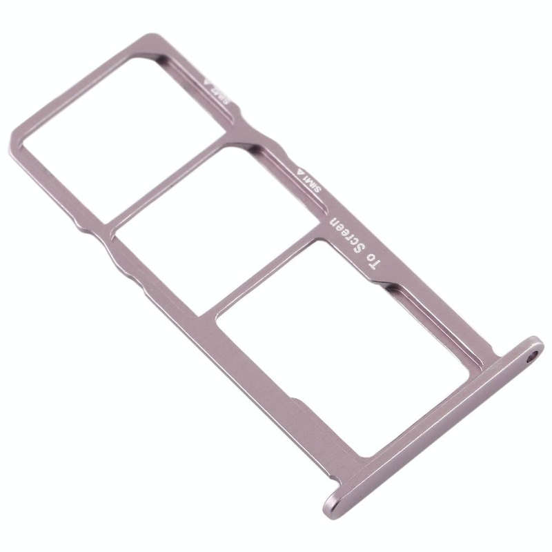 SIM Card Tray + SIM Card Tray + Micro SD Card Tray for Nokia 3.2 TA-1156 TA-1159 TA-1164 (Silver)