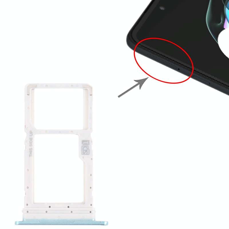 SIM Card Tray + Micro SD Card Tray for Motorola Edge 20 Lite (Green)
