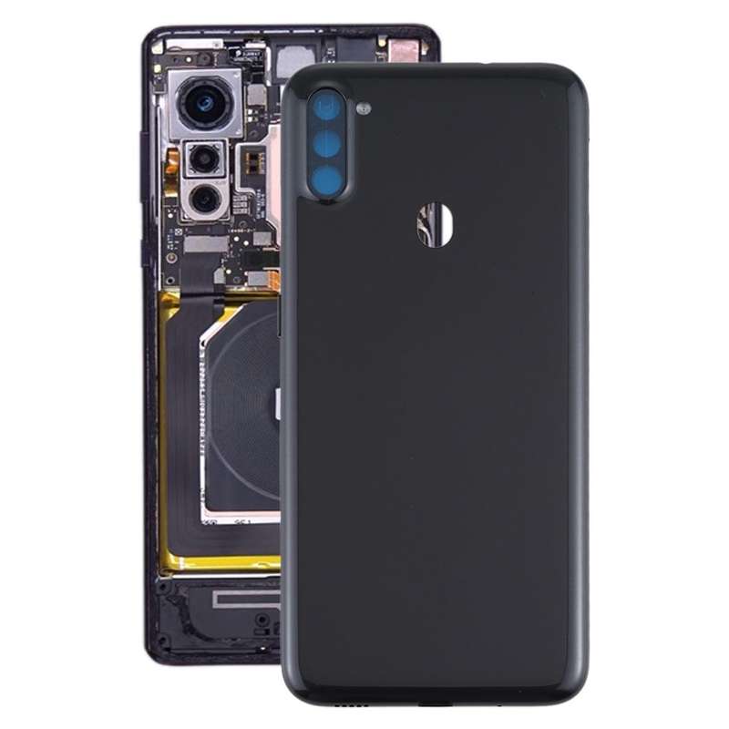 For Samsung Galaxy A11 Battery Back Cover (Black)