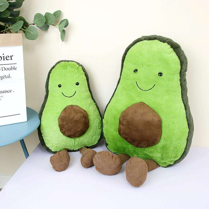 Cute Cartoon Avocado Plush Pillow Toy 22~45Cm Avocado With Feet Children Fruit Avocado Stuffed Pl...