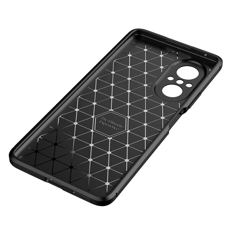 For Huawei nova 9 SE Carbon Fiber Texture Shockproof TPU Phone Case(Black)