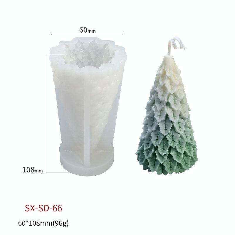 Christmas DIY Scented Candle Silicone Mold, Color: White(SD-66)