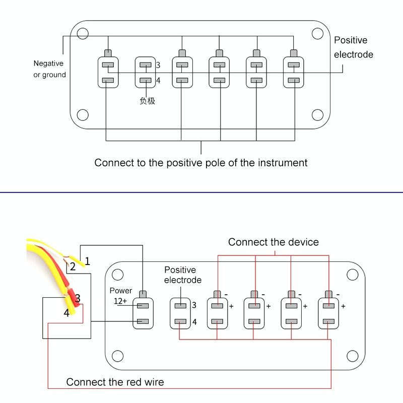 12V Universal Car One-key Start Button Modified Racing LED Light Rocker Switch Panel (Blue)
