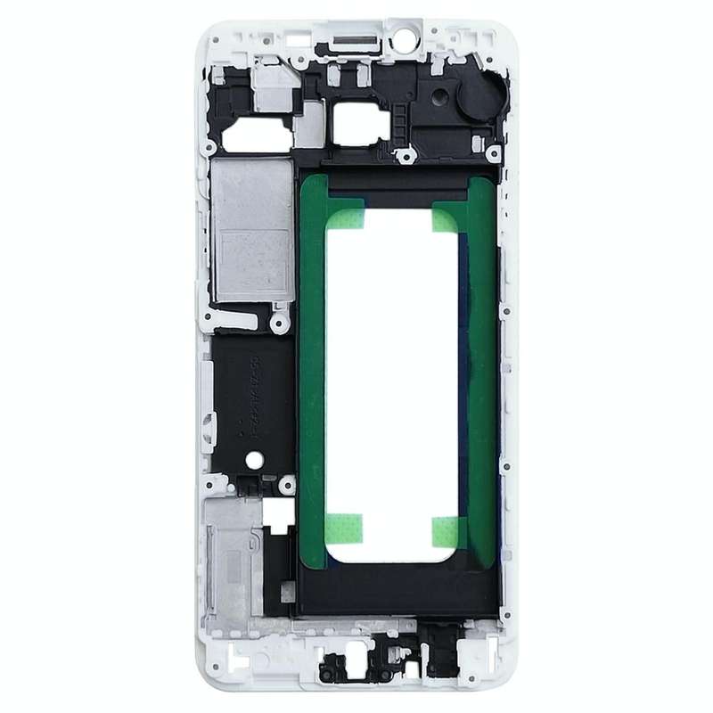 For Galaxy C5 Front Housing LCD Frame Bezel Plate (White)
