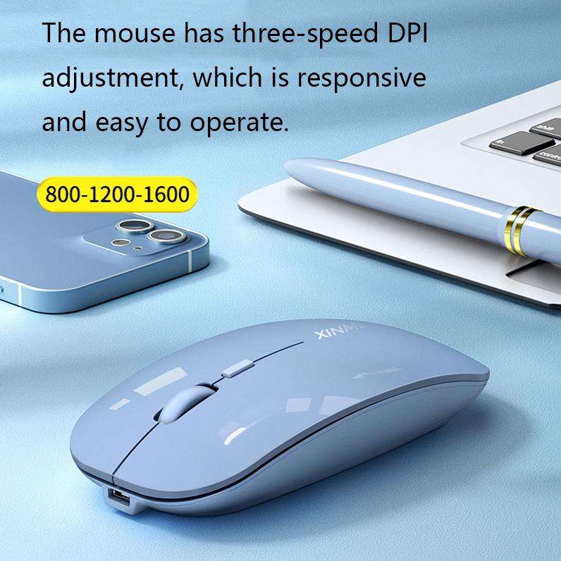 XINMENG N520 Rechargeable Wireless Keyboard Mouse Set(Blue)