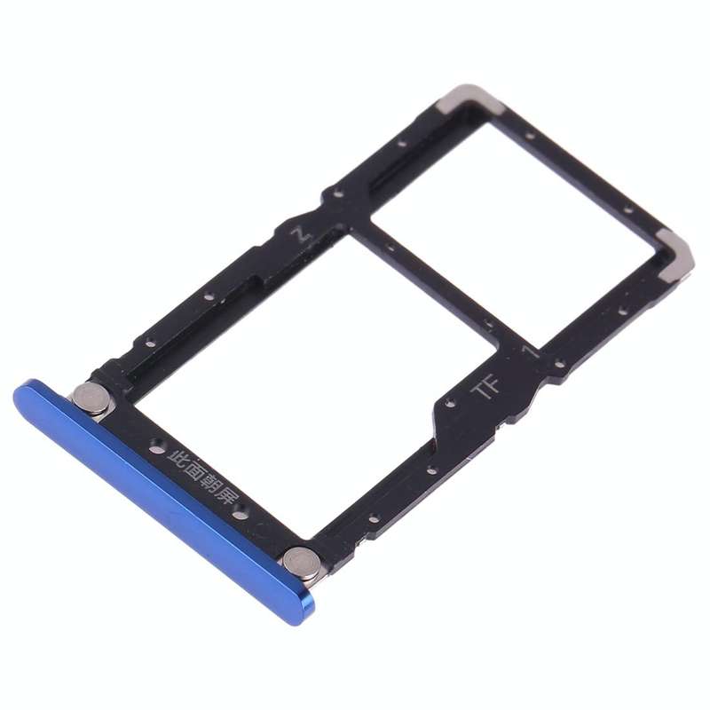SIM Card Tray + SIM Card / Micro SD Card for Xiaomi Mi 8 Lite(Blue)