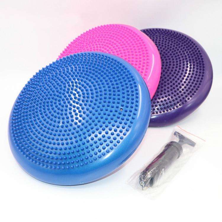 Thick Explosion-proof Yoga Special Massage Balance Cushion, Diameter: 33cm, Specification:With Ga...