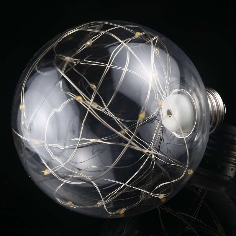G95 E27 3W 80 LM Filament Retro Fairy LED String Light Bulb, AC 220V (Warm White)