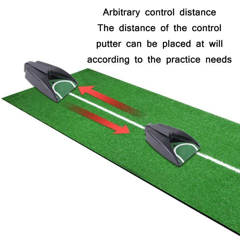 HOWTRUE Golf Automatic Ball Returner Putter Practice Device(Color Box Package)