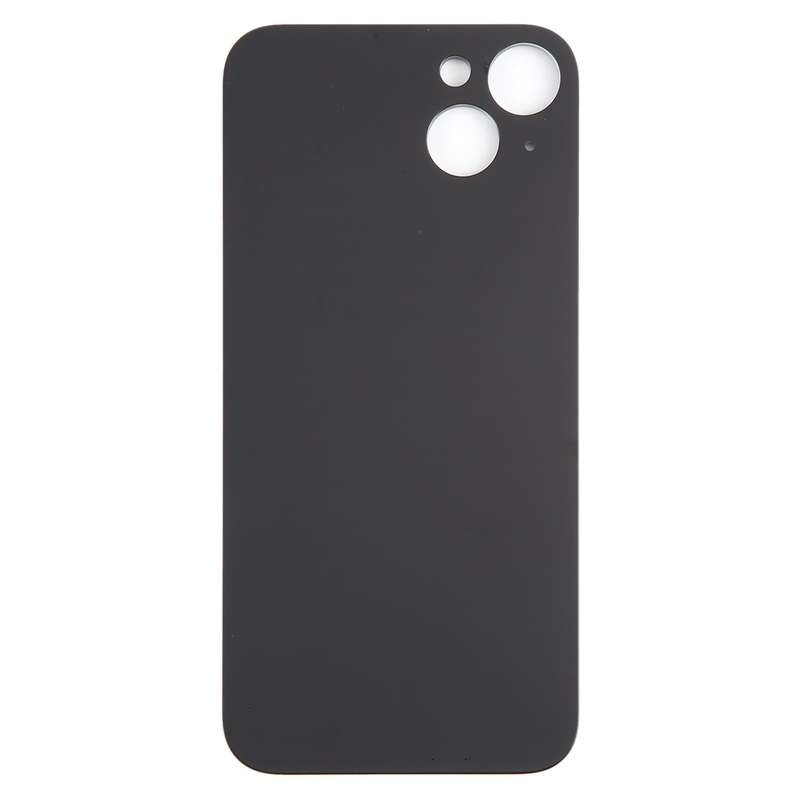 For iPhone 15 Plus Glass Battery Back Cover(Black)