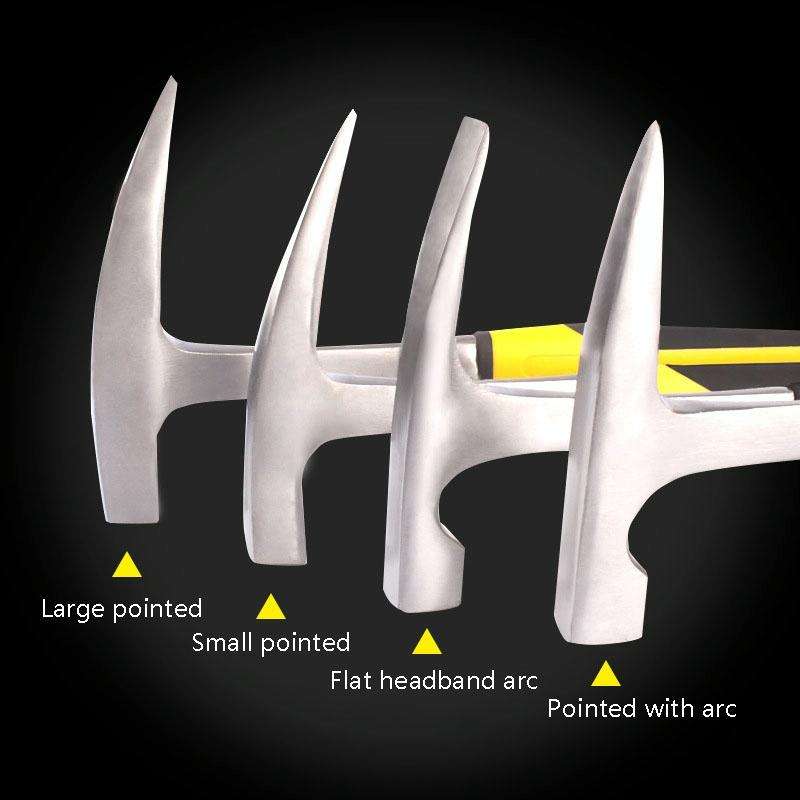 Geological Exploration Tool Multi-Function Hardware Hammer, Style: Pointed With Arc