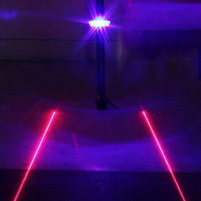 Bicycle Red LED Light Laser Night Mountain Bike Tail Light Taillight MTB Safety Warning Bicycle R...