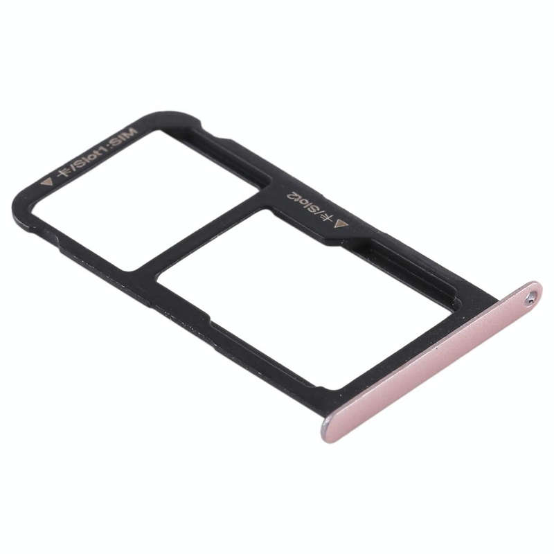 SIM Card Tray + SIM Card Tray / Micro SD Card for Huawei P9 Lite(Pink)