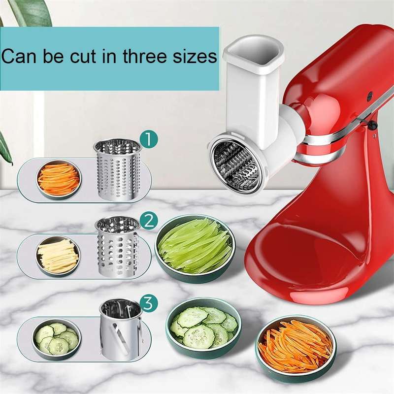 For KitchenAid 4.5QT/5QT Vertical Mixer Kitchen Vegetable Slicer and Grater(KA-006)