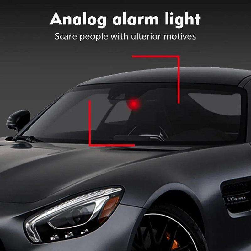 Car Solar Anti-Theft Alarm LED Warning Light With Aromatherapy(Red Light)