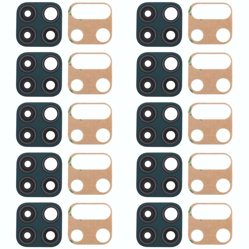 For Huawei P40 Lite  10pcs Original Back Camera Lens (Green)