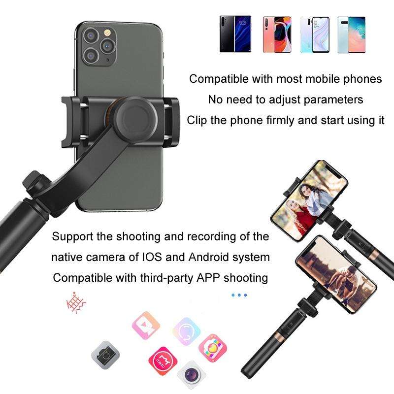 APEXEL APL-D6 Live Video Multifunctional Mobile Phone Gimbal Stabilizer Selfie Stick