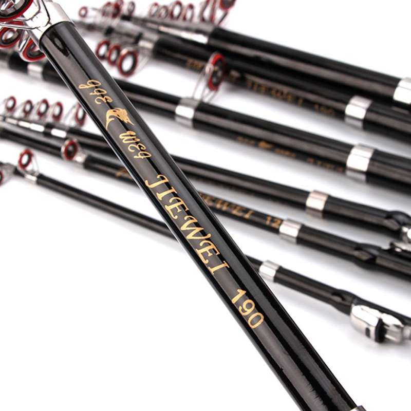 32cm Portable Telescopic Sea Fishing Rod Mini Fishing Pole, Extended Length : 1.5m, Black Clip Re...