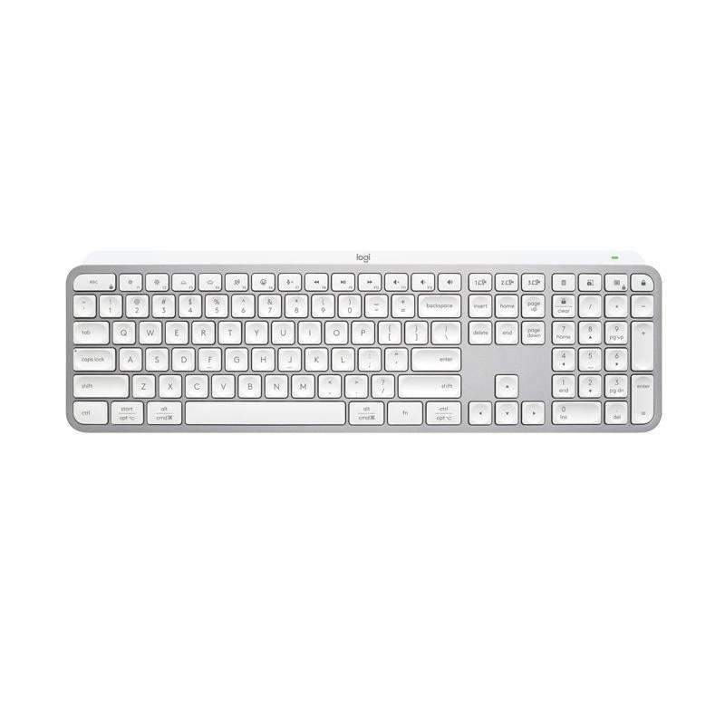 Logitech MX keys S Wireless Bluetooth Smart Backlit Keyboard (White)