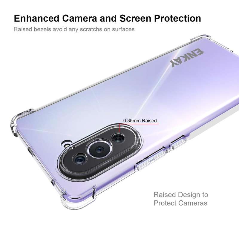 For Huawei Nova 10 4G ENKAY Transparent TPU Shockproof Phone Case