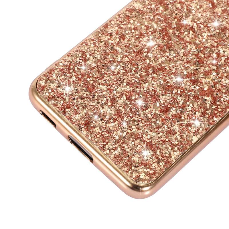 For Samsung Galaxy S21 Plus 5G Glitter Powder Shockproof TPU Protective Case(Silver)